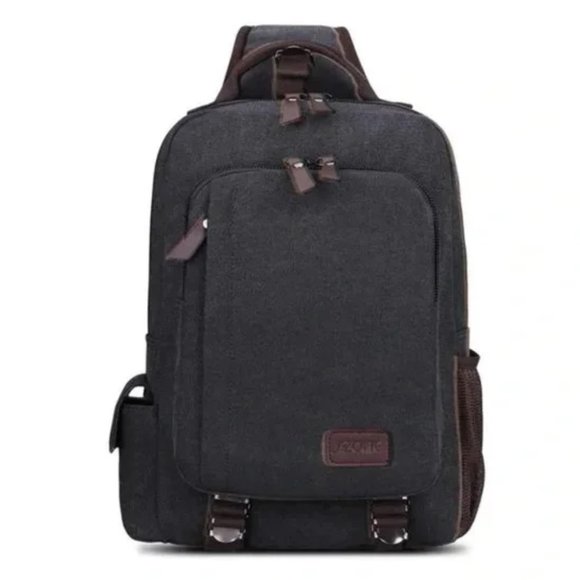 S-Zone Other - NWT S-Zone Sling Backpack in Dark Grey Canvas